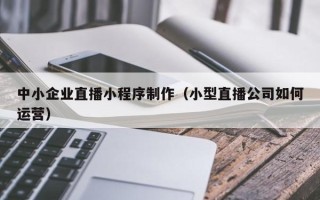 邳州中小企业直播小程序制作（小型直播公司如何运营）